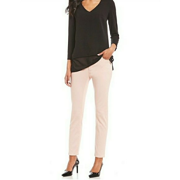 ERIC Denim - ERIC PINK COTTON  SNAKE SKIN PATTRN SKINNY JEANS